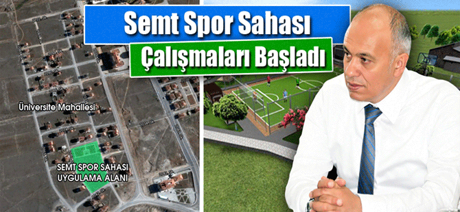 Üniversite Mahallesi'ne Semt Spor Sahası