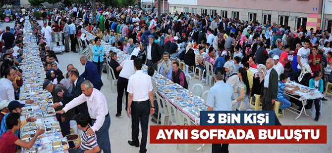 3 Bin Kişi Aynı Sofrada Buluştu