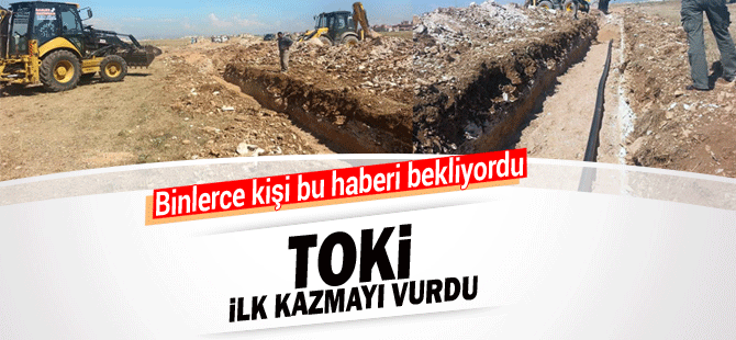 Toki İşçi Konutlarında Çalışmalar Başladı