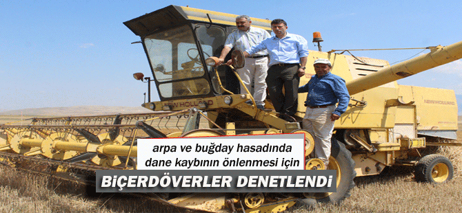 Karaman’da Biçerdöver Denetimi