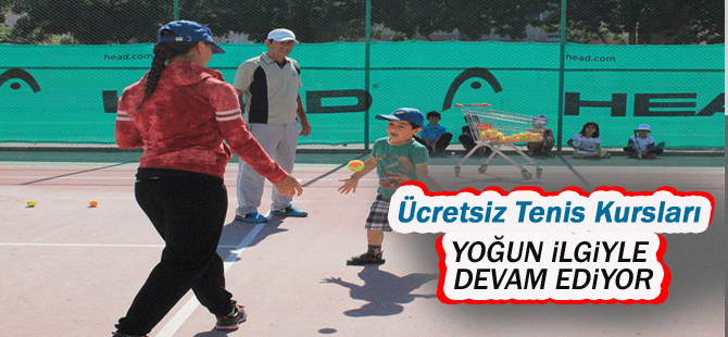 Ücretsiz Tenis Kursları İlgi Görüyor