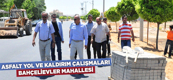 Asfalt Yol Ve Kaldırım Çalışmaları Bahçelievler Mahallesi’nde