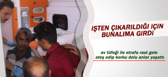 İşten Çıkarıldığı İçin Tüfekle Ateş Eden Şahıs Polise Zor Anlar Yaşattı