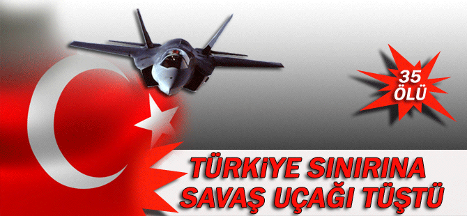 Türkiye sınırı yakınlarına savaş uçağı düştü!