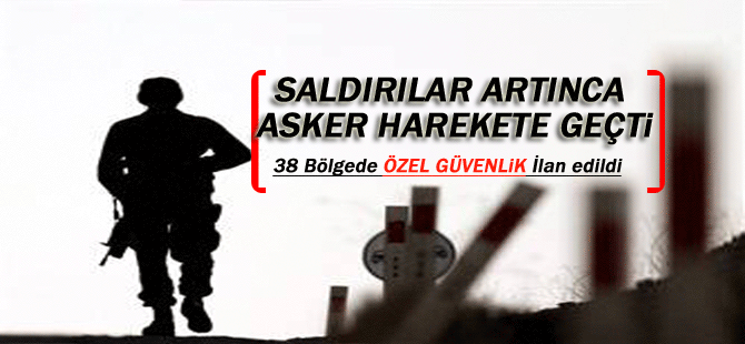 İşte 'özel güvenlik' ilan edilen iller ve bölgeler