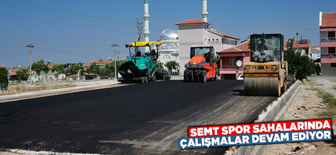 Semt Spor Sahalarında Çalışmalar Devam Ediyor