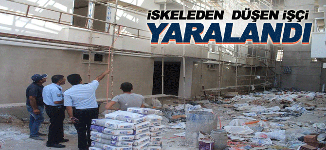 İnşaat İskelesinden Düşen İşçi Yaralandı