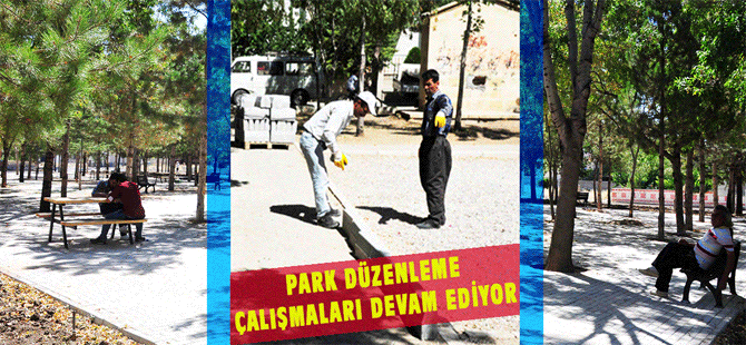 Park Düzenleme Çalışmaları Devam Ediyor