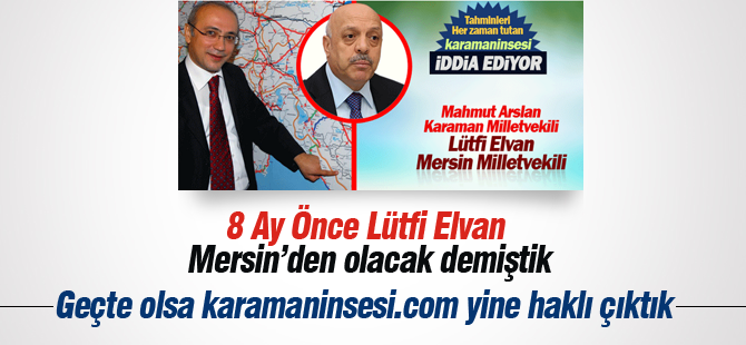 Lütfi Elvan AK Parti Mersin Milletvekili adayı