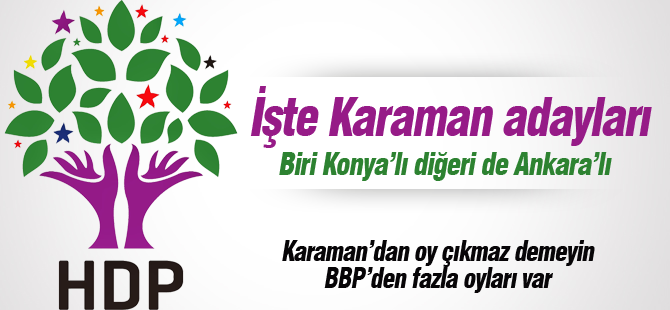 HDP'nin Karaman Miletvekili adayları