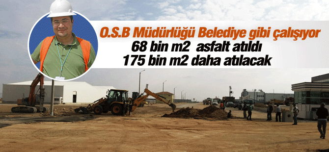 OSB'de asfalt çalışması devam ediyor