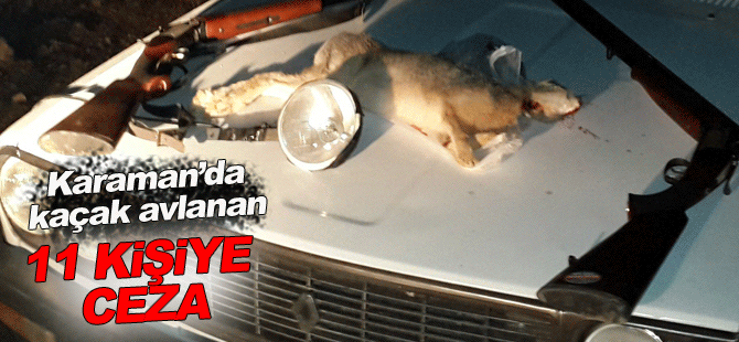 Karaman’da Kaçak Avlanmaya Ceza