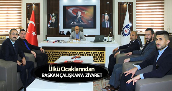 Ülkü Ocaklarından Başkan Çalışkan’a Ziyaret