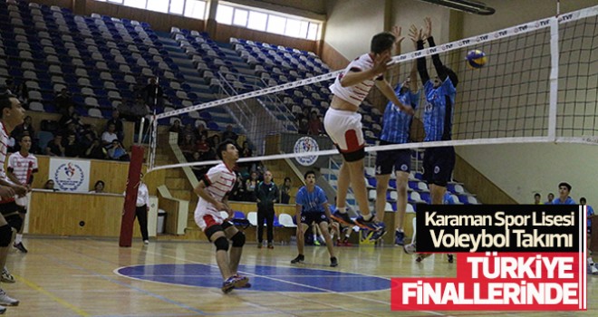 Karaman Spor Lisesi Voleybol Takımı Türkiye Finallerinde