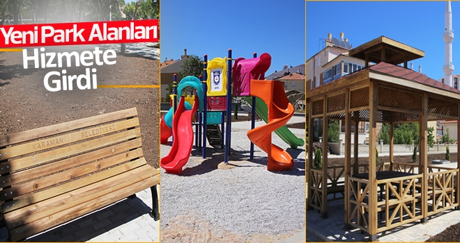 Yeni Park Alanları Hizmete Girdi