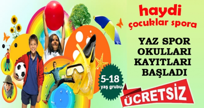 Yaz Spor Okulları Kayıtları Başladı