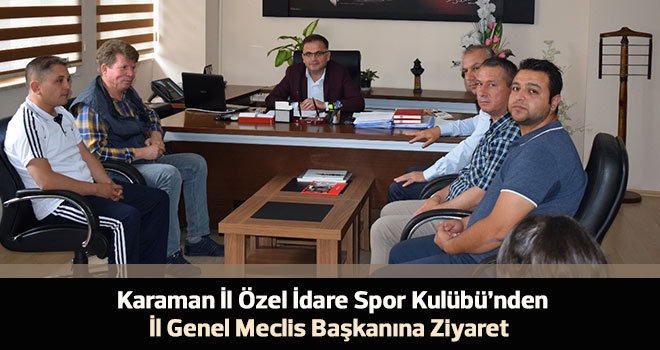 Spor Kulübü Yönetim İl Genel Meclis Başkanına Ziyaret