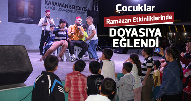 Çocuklar Ramazan Etkinliklerinde Doyasıya Eğlendi