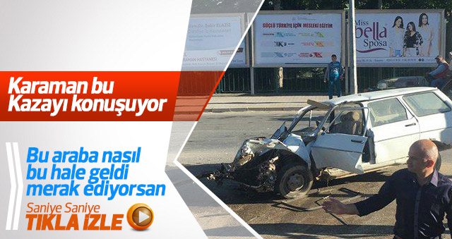 Çekici otomobili bu hale getirdi