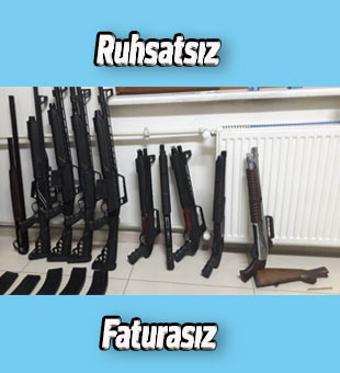 Akşehir’deki ruhsatsız ve faturasız tüfek ele geçirildi