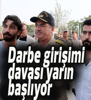 Mersin'de darbe girişimi davası yarın başlıyor