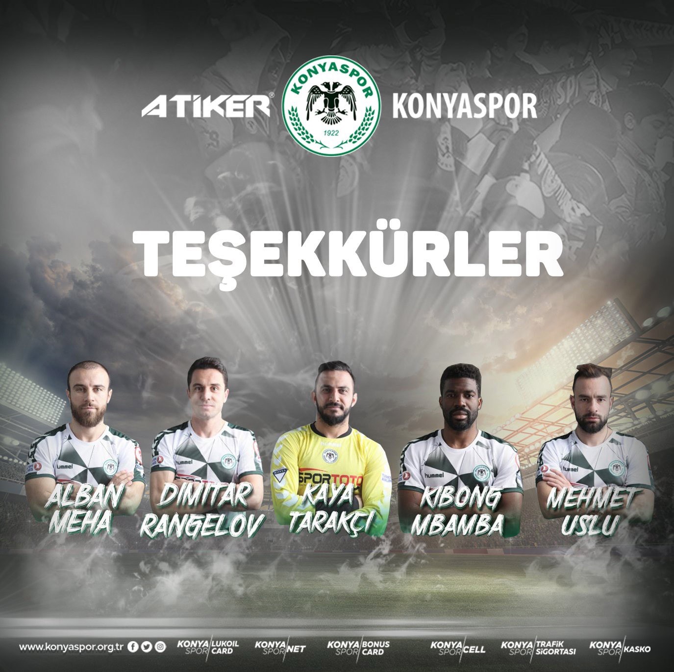 Konyaspor'da 5 oyuncu ile yollar ayrıldı