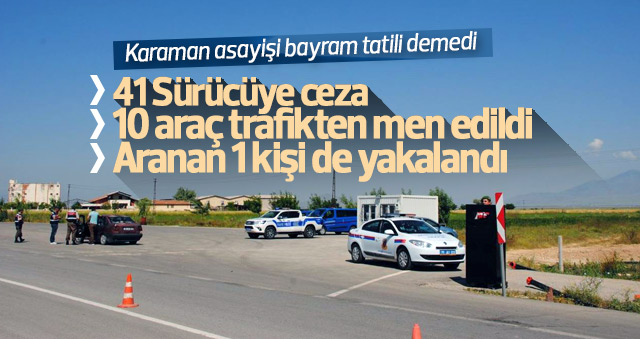 Karamanda Jandarmadan Bayram Uygulaması