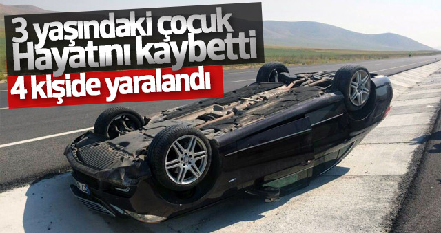 Takla Atan Otomobildeki Üç Yaşındaki Çocuk Öldü, 4 Kişi Yaralandı