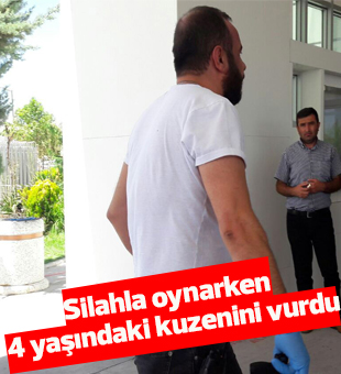 9 yaşındaki çocuk silahla oynarken 4 yaşındaki kuzenini vurdu