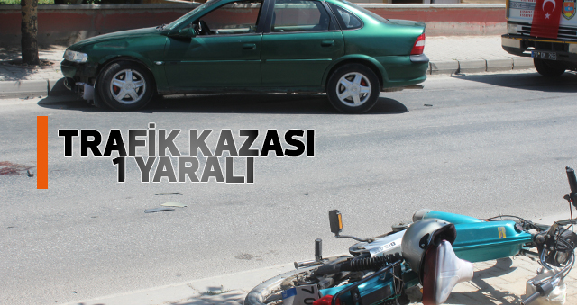 Karamanda Trafik Kazası: 1 Yaralı