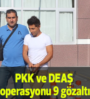 Konyada Pkk Ve Deaş Operasyonu: 9 Gözaltı