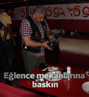 Konyada Eğlence Mekanlarına Baskın