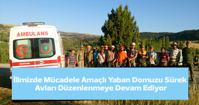 İlimizde Mücadele Amaçlı Yaban Domuzu Sürek Avları Düzenlenmeye Devam Ediyor