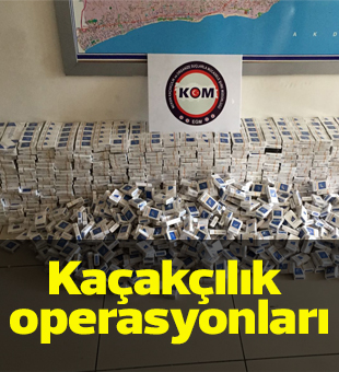 Mersinde Kaçakçılık Operasyonları