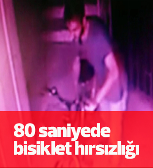 80 Saniyede Bisiklet Hırsızlığı