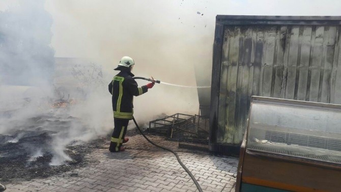 Kulu’da Dinlenme Tesisinde Korkutan Yangın