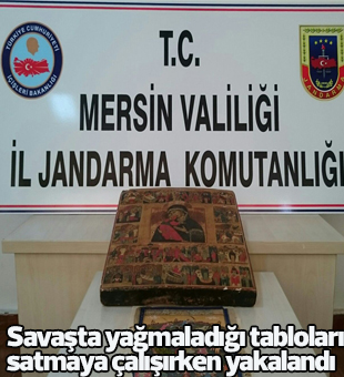 Savaşta Yağmaladığı Tabloları Satmaya Çalışan Suriyeli Eski Asker Yakalandı