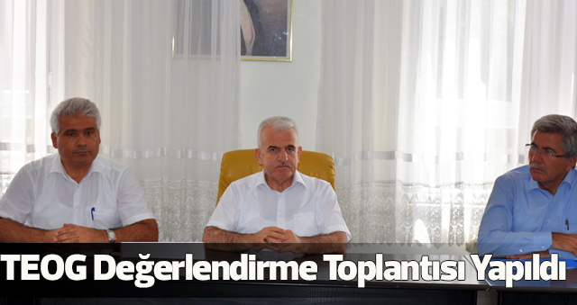 TEOG Değerlendirme Toplantısı Yapıldı