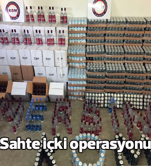 Mersinde Sahte İçki Operasyonu