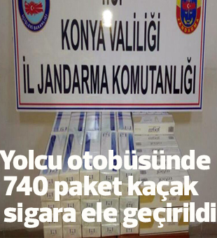 Yolcu Otobüsünde 740 Paket Kaçak Sigara Ele Geçirildi