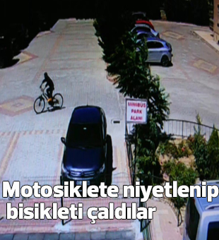 Motosiklete Niyetlenip Bisikleti Çaldılar