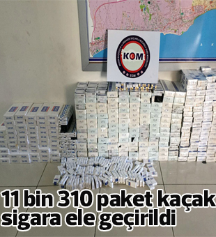 Mersinde 11 Bin 310 Paket Kaçak Sigara Ele Geçirildi