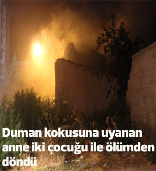 Duman Kokusuna Uyanan Anne İki Çocuğu İle Ölümden Döndü