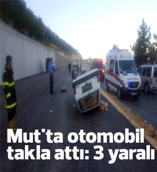 Mutta Otomobil Takla Attı: 3 Yaralı