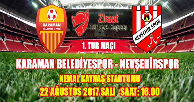 KARAMAN BELEDİYESPOR ZİRAAT TÜRKİYE KUPASI MAÇINA ÇIKIYOR