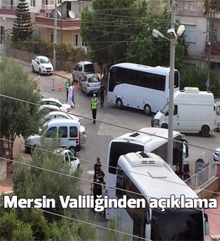 Mersin Valiliğinden Açıklama