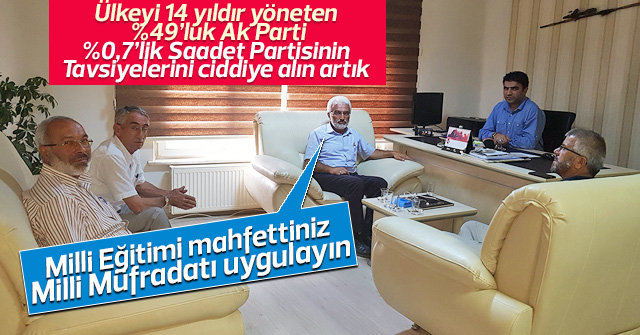 Saadet Partisi haber sitemize ziyarette bulundu