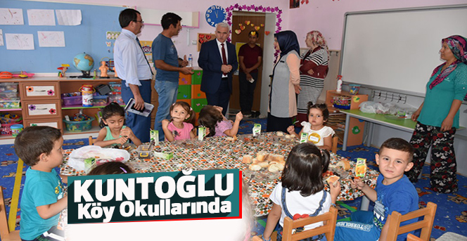 İl Müdürü Kuntoğlu Köy Okullarında