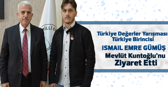 İsmail Emre Gümüş  Mevlüt Kuntoğlu’nu ziyaret etti.