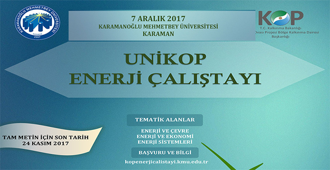 KMÜ, Unikop Enerji Çalıştayına Evsahipliği Yapacak